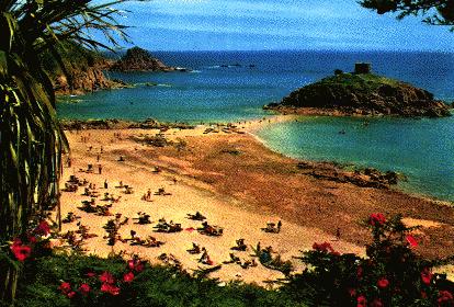 Portelet Beach ist einer von vielen Stränden auf Jersey